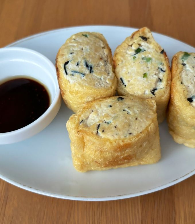 油揚げの豆腐・鶏ひき肉詰め焼き！-レシピのメイン写真