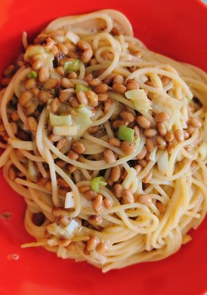 【更年期世代、納豆嫌いに！】ズボラ納豆パスタ-レシピのメイン写真