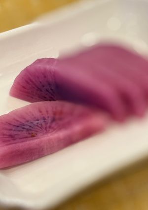 紅芯大根の糠漬け-レシピのメイン写真