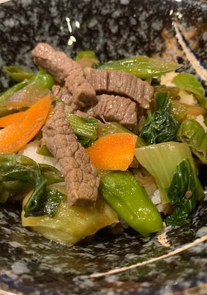 牛ステーキ丼(ミールキット作り)-レシピのメイン写真