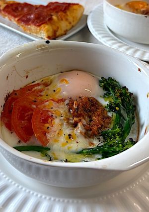 一皿で完結💕朝ご飯の目玉焼き-レシピのメイン写真