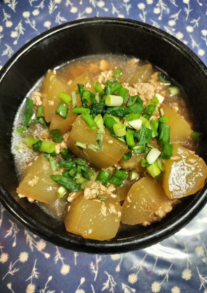 冬瓜と鶏そぼろの煮物-レシピのメイン写真