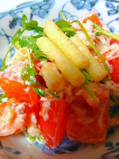 豆苗とトマトのシーチキンサラダ🌟-レシピのメイン写真