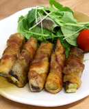 昆布でうま味アップ！なすの肉巻き