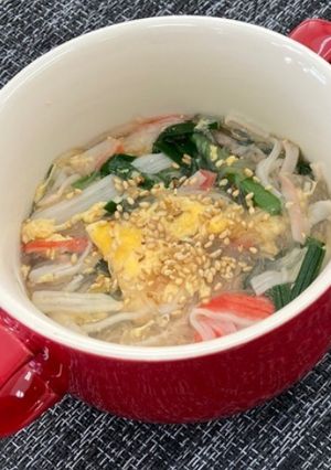 カニ玉春雨スープ-レシピのメイン写真