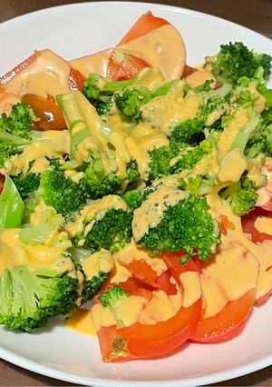 トマトとブロッコリーのサラダ-レシピのメイン写真