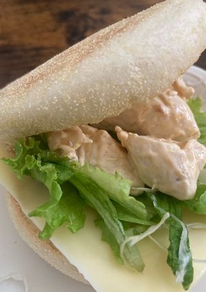 ササミと豆板醤マヨのサンド-レシピのメイン写真
