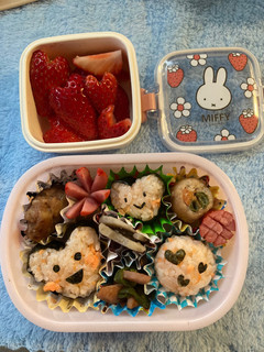 幼稚園お弁当 ハート❤️おにぎり-レシピのメイン写真