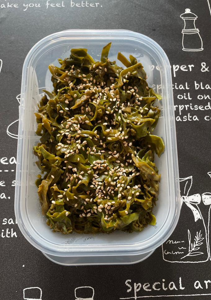 冷凍めかぶのごま油炒、生めかぶも可-レシピのメイン写真