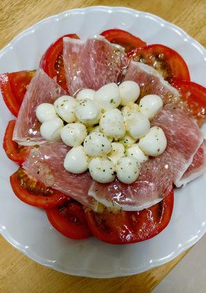 冷やしトマトと生ハムのサラダ-レシピのメイン写真