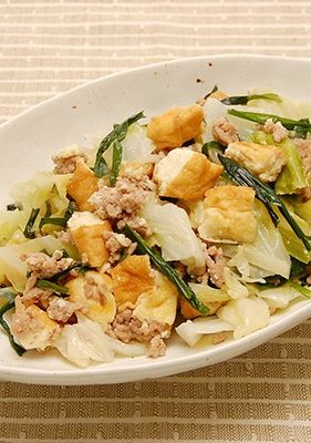 厚揚げのそぼろ野菜炒め-レシピのメイン写真