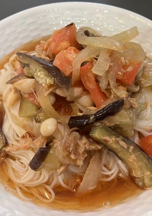 夏野菜そうめん-レシピのメイン写真