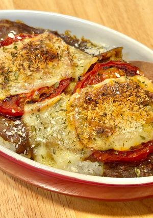 簡単☆夕食の残りカレーがトマトチーズ焼きカレーに-レシピのメイン写真