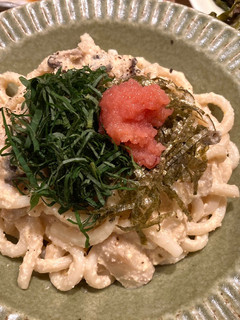 美味しい!和風たらこカルボナーラうどん♩-レシピのメイン写真