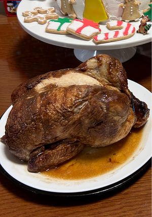 丸鶏2kgのローストチキン-レシピのメイン写真