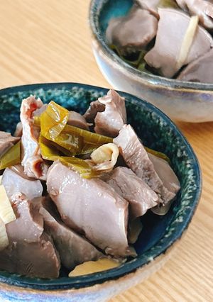 砂肝と生姜の酢醤油漬け-レシピのメイン写真