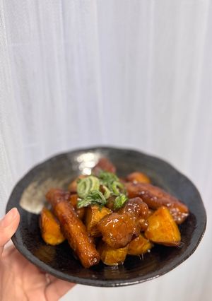 新じゃがと豚肉の揚げ炒め-レシピのメイン写真