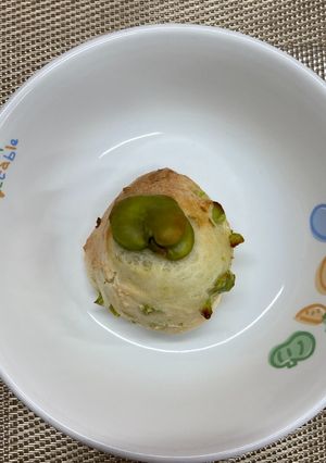 【保育園おやつ】手作りパン～そら豆～-レシピのメイン写真