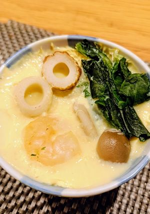 レンジで簡単♪ 豆腐と卵で茶碗蒸し風-レシピのメイン写真