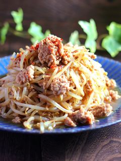 爆速!焼肉のタレでもやしそぼろ♪-レシピのメイン写真