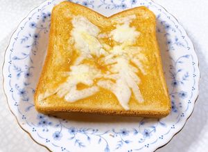 ピーナッツクリームとチーズのトースト-レシピのメイン写真