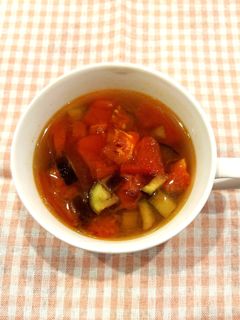 トマトとなすの春雨スープ-レシピのメイン写真
