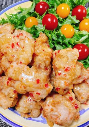 絶品すぎる✨鶏の唐揚げチリマヨソース🌿🌼-レシピのメイン写真