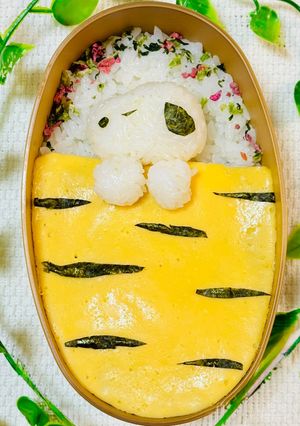 簡単キャラ弁☆節分弁当☆スヌーピー-レシピのメイン写真
