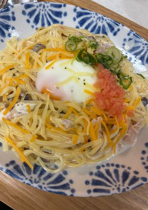 簡単明太子カルボナーラ-レシピのメイン写真