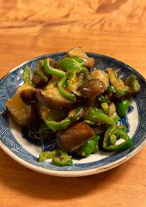 無限♾️ピーマンと茄子の味噌炒め-レシピのメイン写真