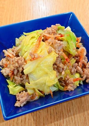 春キャベツと桜えびのひき肉あんかけ-レシピのメイン写真