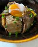 市販の煮豚のタレで作るチャーシュー丼