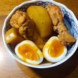 黒飴でコク旨♪手羽元と大根の甘辛煮
