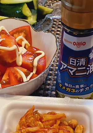 トマトをマヨネーズ醤油で食べると旨い！-レシピのメイン写真