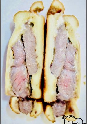 ハンバーグ職人の家事問屋のステーキサンド-レシピのメイン写真