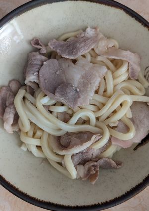 とっても簡単★豚こま肉のぽんしゃぶうどん-レシピのメイン写真