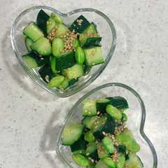 รูปของ 2分で！無限◎枝豆きゅうり
