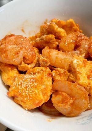 エビチリ風卵炒め-レシピのメイン写真