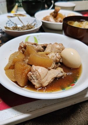 手羽元と大根の甘辛煮-レシピのメイン写真