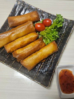海老はんぺん春巻!スイートチリソース添え-レシピのメイン写真