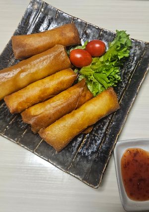海老はんぺん春巻!スイートチリソース添え-レシピのメイン写真