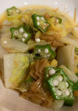 白菜とオクラのなめたけ和え-レシピのメイン写真