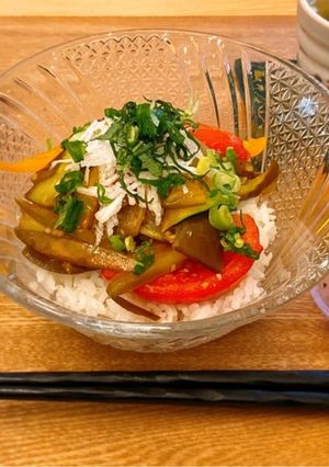 夏野菜の甘酢どんぶり-レシピのメイン写真