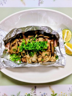 きのこと秋鮭ホイル焼き(トースター)-レシピのメイン写真