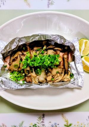 きのこと秋鮭ホイル焼き（トースター）-レシピのメイン写真