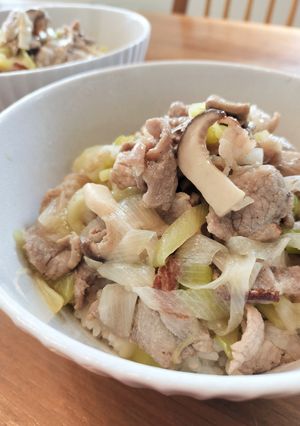 塩レモン豚丼 QC-レシピのメイン写真