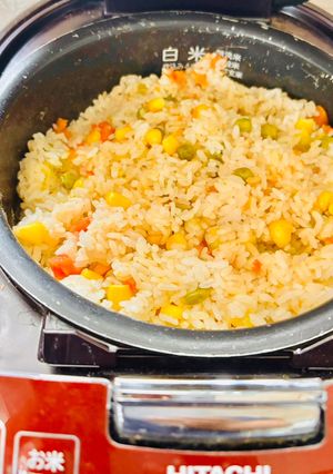 ベジタブルピラフ備蓄米：炊飯器で！-レシピのメイン写真
