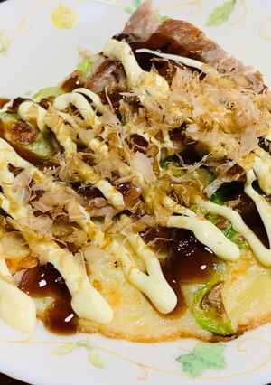 簡単！がっつりいけちゃう♡豚玉のお好み焼き-レシピのメイン写真