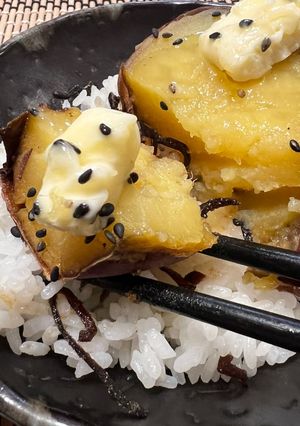 秒で完成！焼きいもごはん✨-レシピのメイン写真