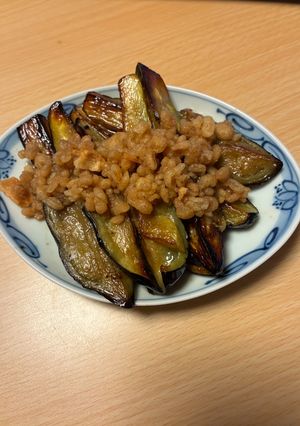 揚げない、ナス天かす-レシピのメイン写真